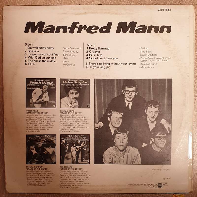 Manfred Mann  Stars Of The Sixties -  Vinyl  Record - Very-Good+ Quality (VG+)