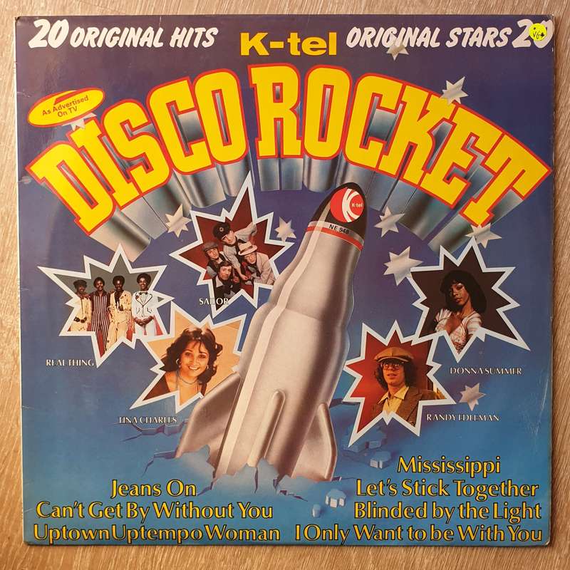 Disco Rocket - K-Tel - Original Artists  - Vinyl LP Record - Opened  - Very-Good Quality (VG)