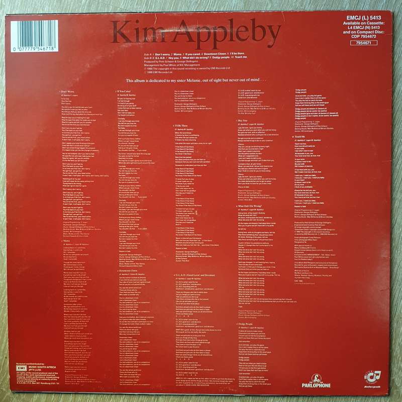 Kim Appleby  Kim Appleby - Vinyl  Record - Very-Good+ Quality (VG+)