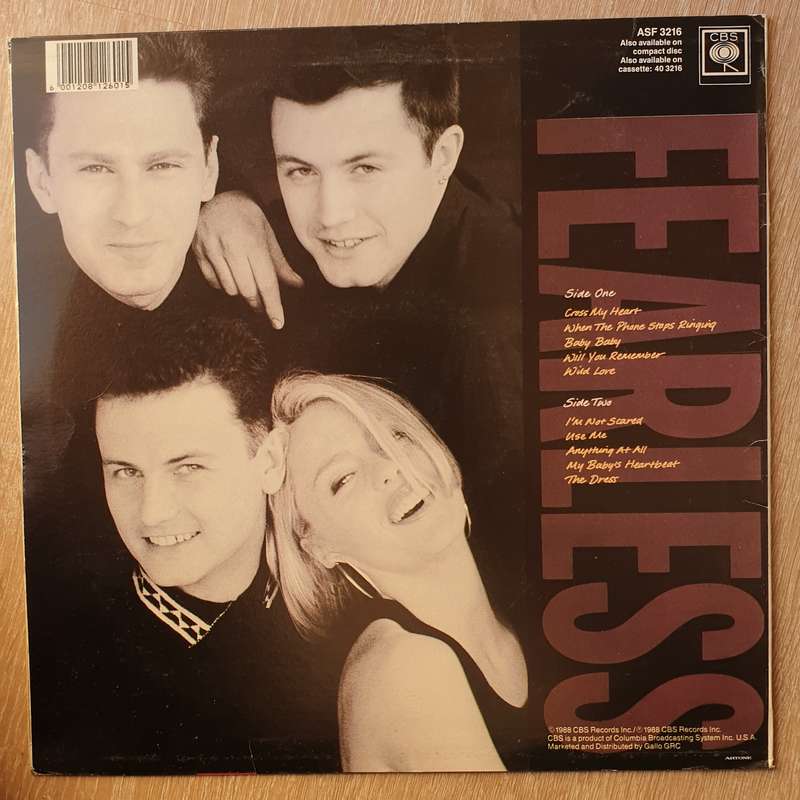 Eighth Wonder  Fearless - Vinyl  Record - Very-Good+ Quality (VG+)