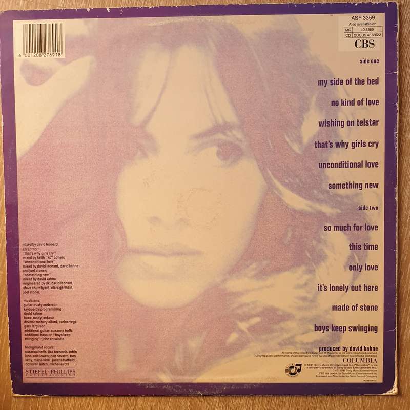 Susanna Hoffs  When You're A Boy - Vinyl  Record - Very-Good+ Quality (VG+)