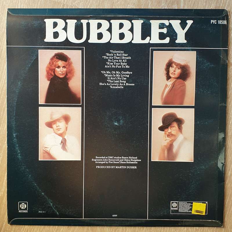 Bubbley  Bubbley - Vinyl  Record - Very-Good+ Quality (VG+)