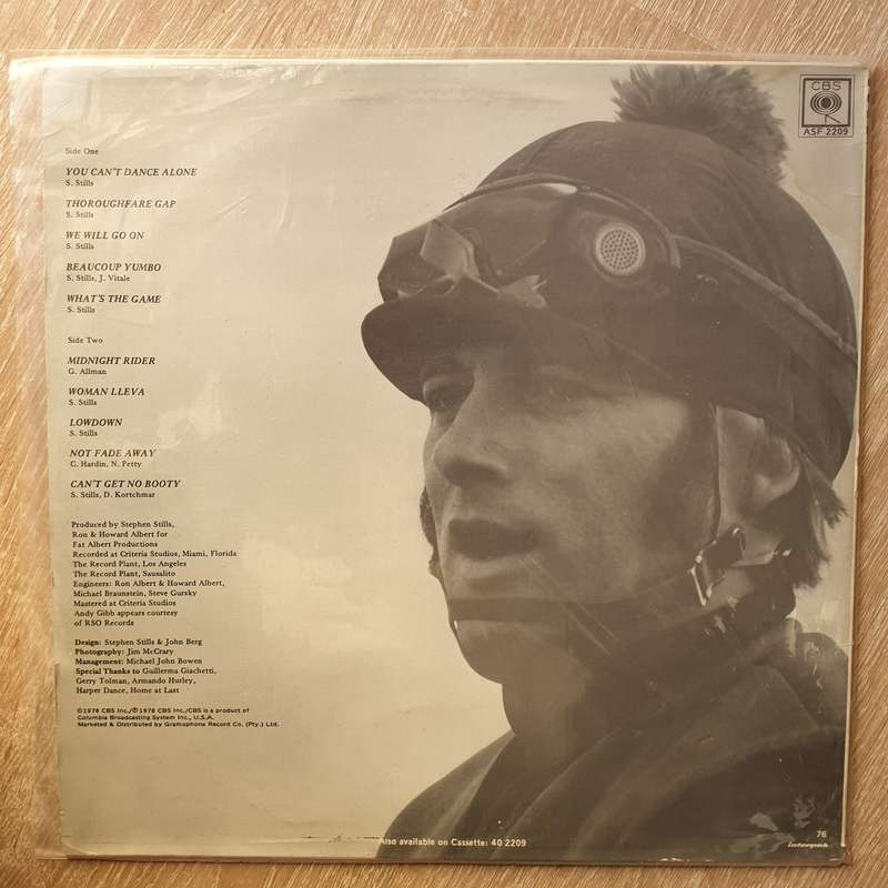 Stephen Stills  Thoroughfare Gap - Vinyl  Record - Very-Good+ Quality (VG+)