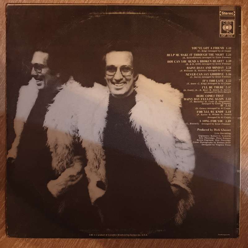 Andy Williams  You've Got A Friend -  Vinyl LP Record - Very-Good+ Quality (VG+)