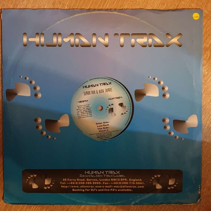 Simon Eve & Alex James  Luna Rock / Check It  -  Vinyl Record - Very-Good+ Quality (VG+)
