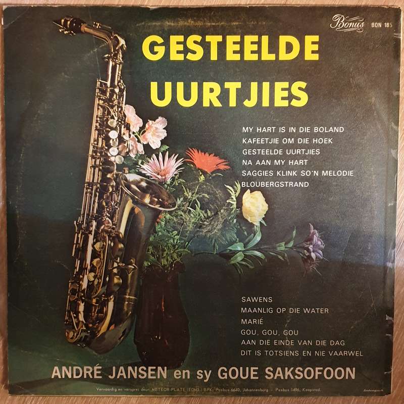 Andre Jansen en sy Goue Saksofoon - Gesteelde Uurjies -  Vinyl Record - Very-Good+ Quality (VG+)
