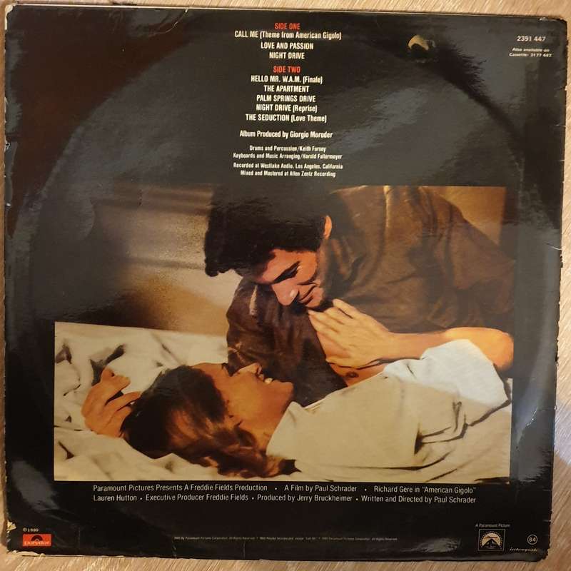 American Gigolo (Original Soundtrack Recording) - Giorgio Moroder  (Blondie - Call Me)  - V...