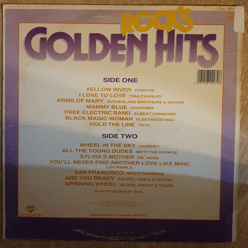 Rock's Golden Hits - Vol 2 - Vinyl LP Record - Opened  - Very-Good+ Quality (VG+)