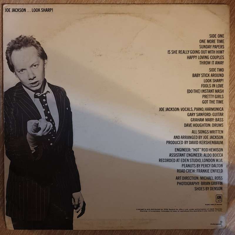Joe Jackson - Look Sharp - Vinyl LP Record - Very-Good Quality (VG)