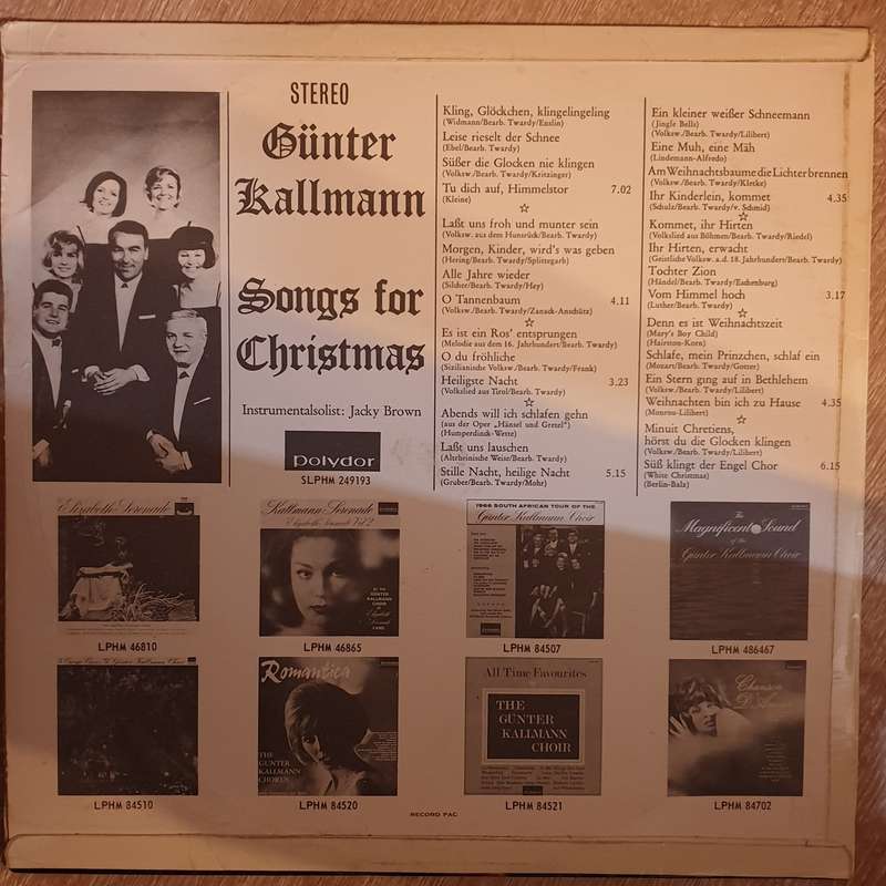 Gunter Kallmann Dei Blodenflang und Lichterglanz (Songs for Cristmas) -  Vinyl Record - Very-Good...