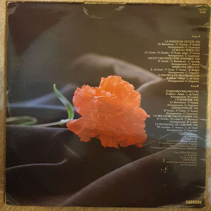 Linda De Suza  L'Etrangère -  Vinyl Record - Very-Good+ Quality (VG+)