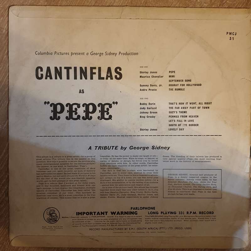 Pepe - Original Soundtrack Album - Vinyl LP Record - Opened  - Very-Good Quality (VG)