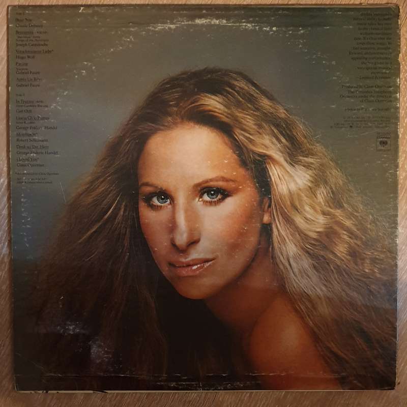 Barbra Streisand  Classical ... Barbra  Vinyl Record - Very-Good+ Quality (VG+)