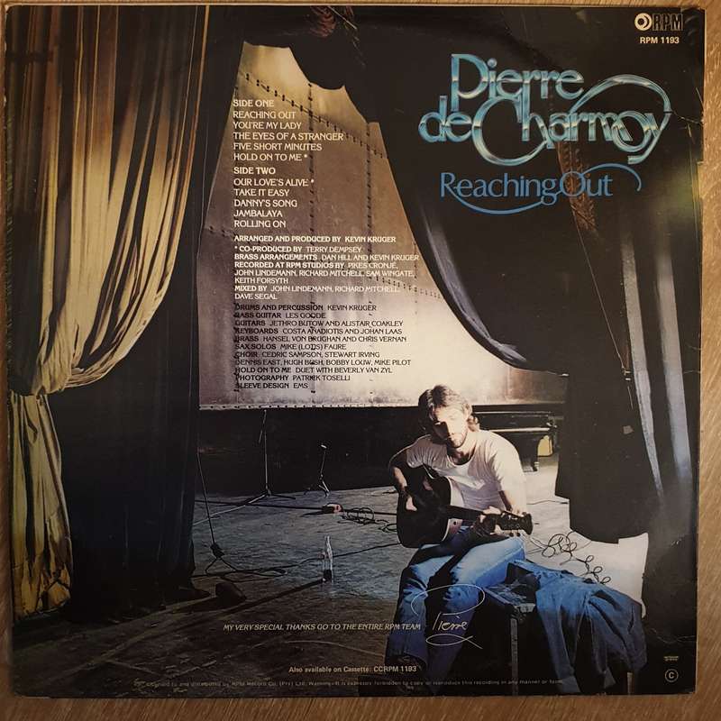 Pierre De Charmoy - Reaching Out  Vinyl Record - Very-Good+ Quality (VG+)