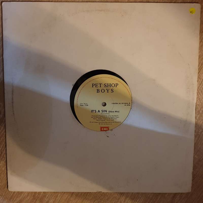 Pet Shop Boys - It's A Sin - Vinyl LP Record - Opened  - Very-Good Quality (VG)