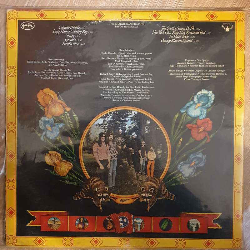 The Charlie Daniels Band  Fire On The Mountain -  Vinyl Record - Very-Good+ Quality (VG+)