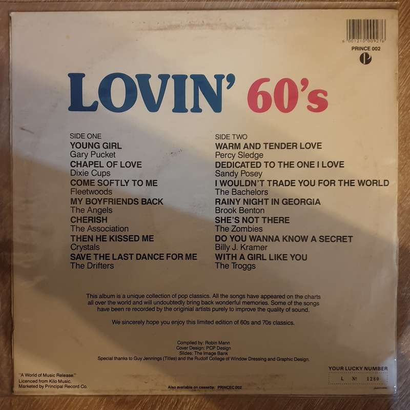 Lovin' 60's - Original Artists- Various Artists - Vinyl LP Record - Opened  - Very-Good Quality (VG)