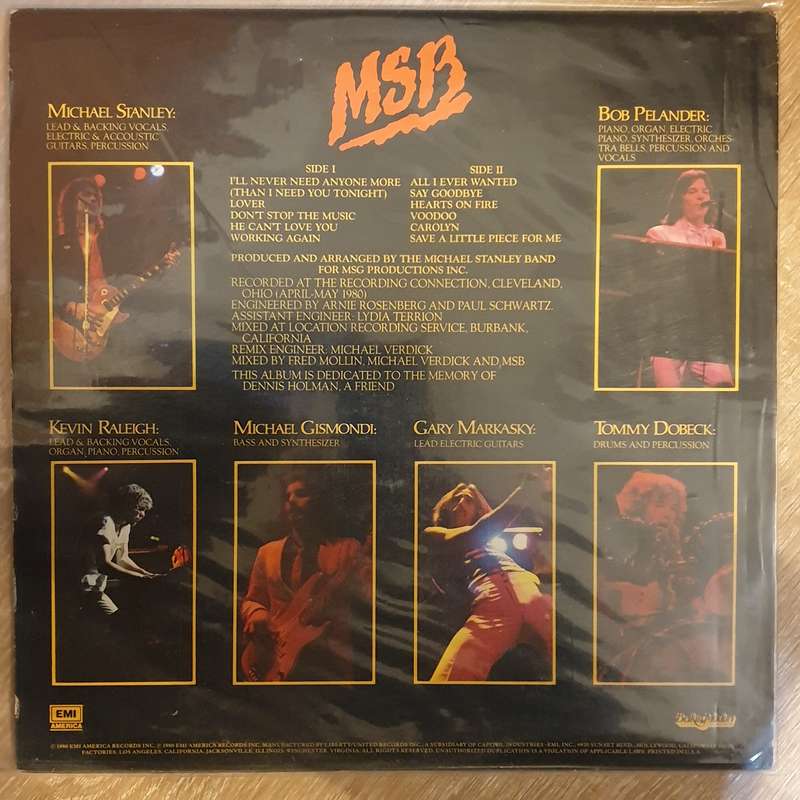 Michael Stanley Band  Heartland -  Vinyl Record - Very-Good+ Quality (VG+)
