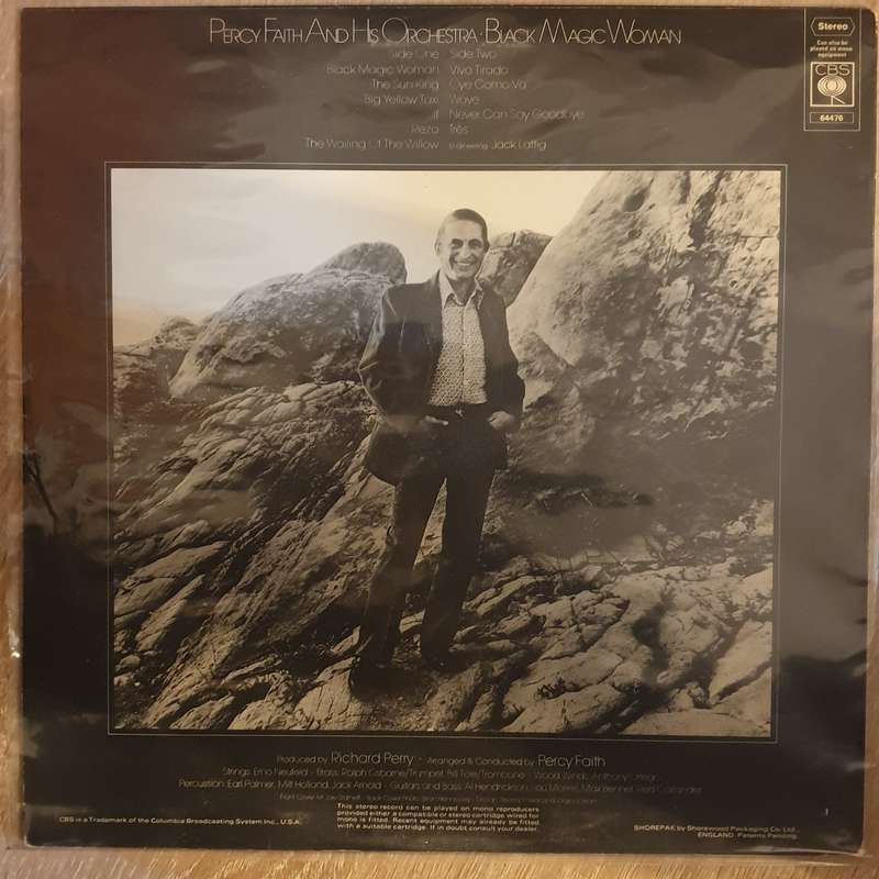 Percy Faith And His Orchestra  Black Magic Woman -  Vinyl Record - Very-Good+ Quality (VG+)