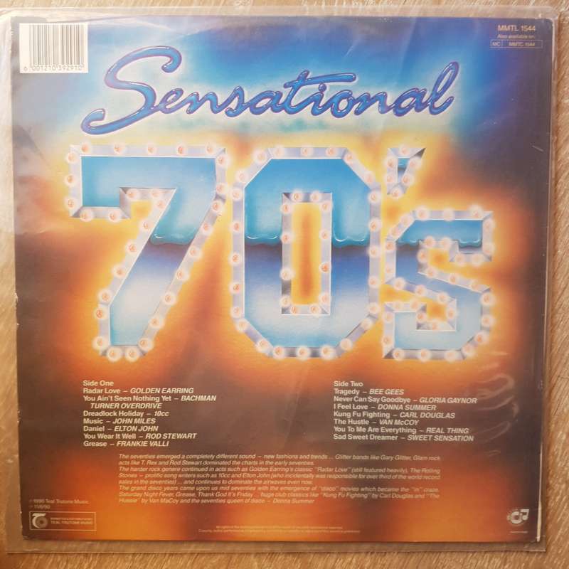 Sensational 70's - Original Artists -  Vinyl Record - Very-Good+ Quality (VG+)