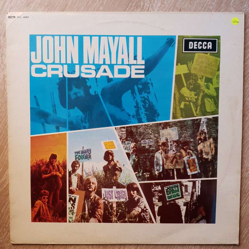 John Mayall's Bluesbreakers  Crusade -  Vinyl LP Record - Very-Good+ Quality (VG+)