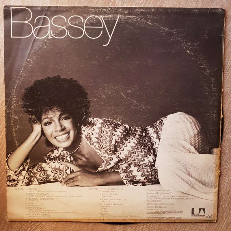 Shirley Bassey - Good, Bad, But Beautiful - Vinyl LP - Opened  - Very-Good+ Quality (VG+)