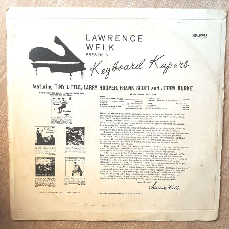 Lawrence Welk, Jerry Burke, Frank Scott, Larry Hooper, Tiny Little  Lawrence Welk Presents ...