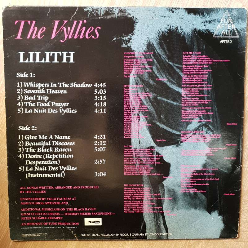 The Vyllies  Lilith -  Vinyl LP Record - Very-Good+ Quality (VG+)