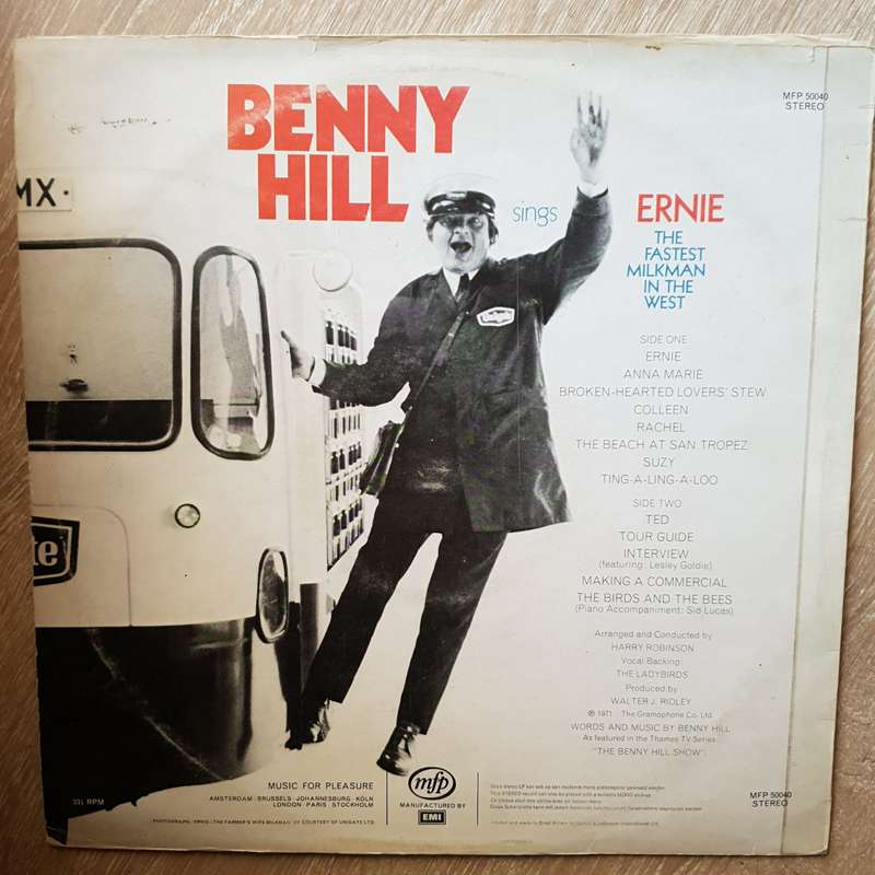 Benny Hill  Benny Hill Sings Ernie, The Fastest Milkman In The West -  Vinyl LP Record - Ve...