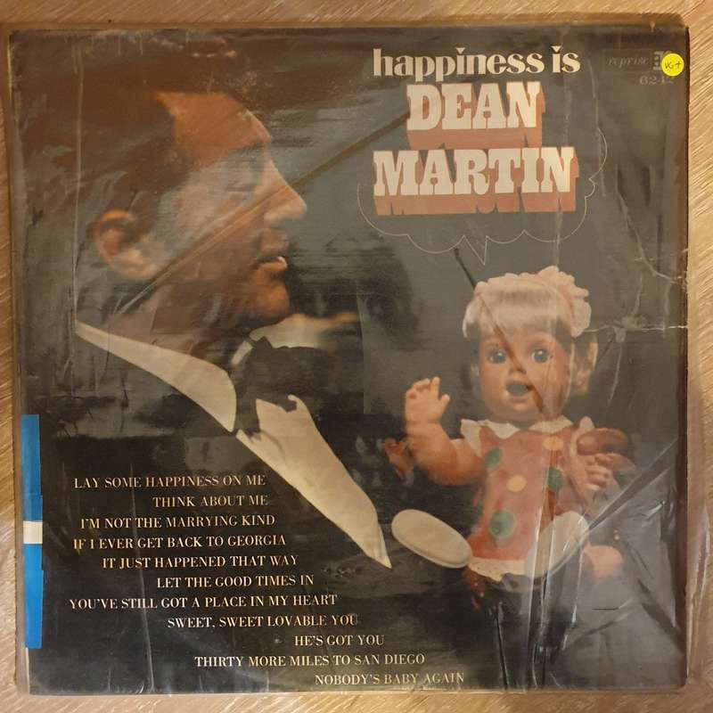 Dean Martin  Happiness Is Dean Martin  - Vinyl LP Record - Very-Good+ Quality (VG+)