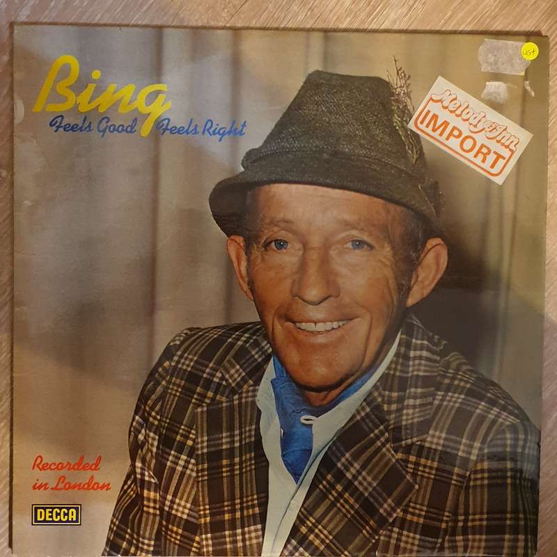 Bing Crosby  Feels Good, Feels Right - Vinyl LP Record - Very-Good+ Quality (VG+)