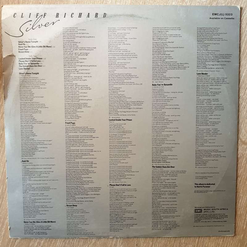 Cliff Richard  Silver -  Vinyl LP Record  (VG+)