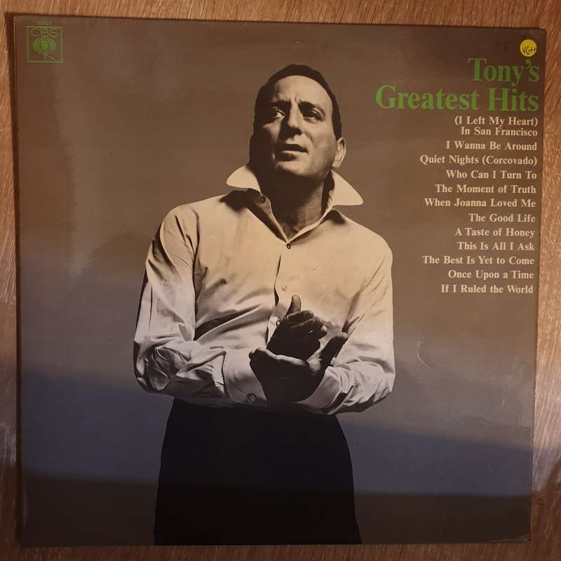 Tony Bennett  Tony's Greatest Hits - Vinyl Record - Very-Good+ Quality (VG+)