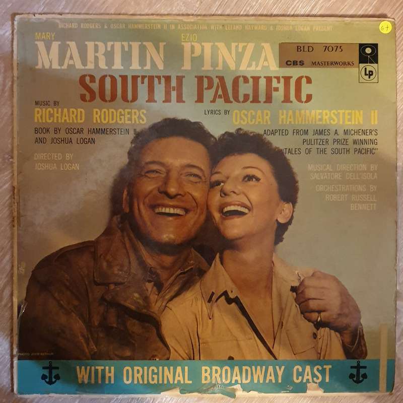Mary Martin, Ezio Pinza, Richard Rodgers, Oscar Hammerstein II  South Pacific-  Vinyl LP Re...