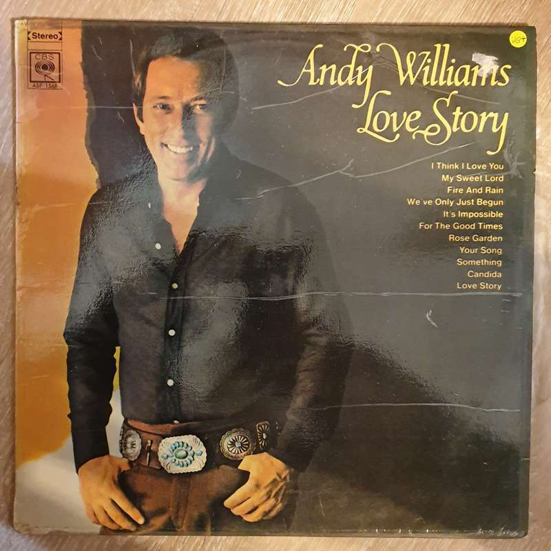 Andy Williams - Love Story - Vinyl LP Record - Very-Good+ Quality (VG+)