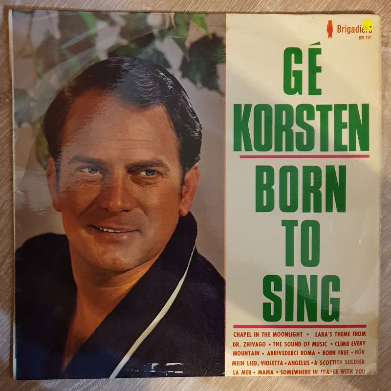 Ge Korsten - Born to Sing - Vinyl LP Record - Opened  - Very-Good Quality (VG)