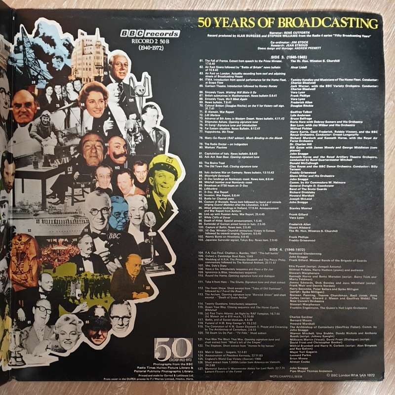 BBC 1922-1972 - 50 Years Of Broadcasting - Vinyl LP Record - Very Good+ Quality (VG+)