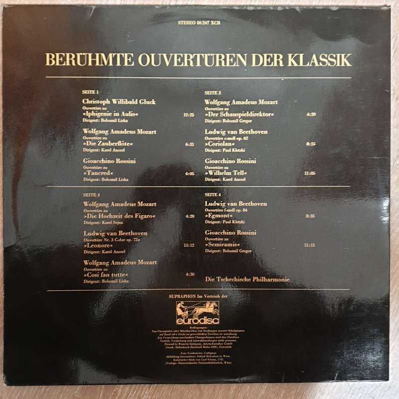 The Czech Philharmonic Orchestra  Berühmte Ouvertüren Der Klassik -  Vinyl LP - Opened  -...