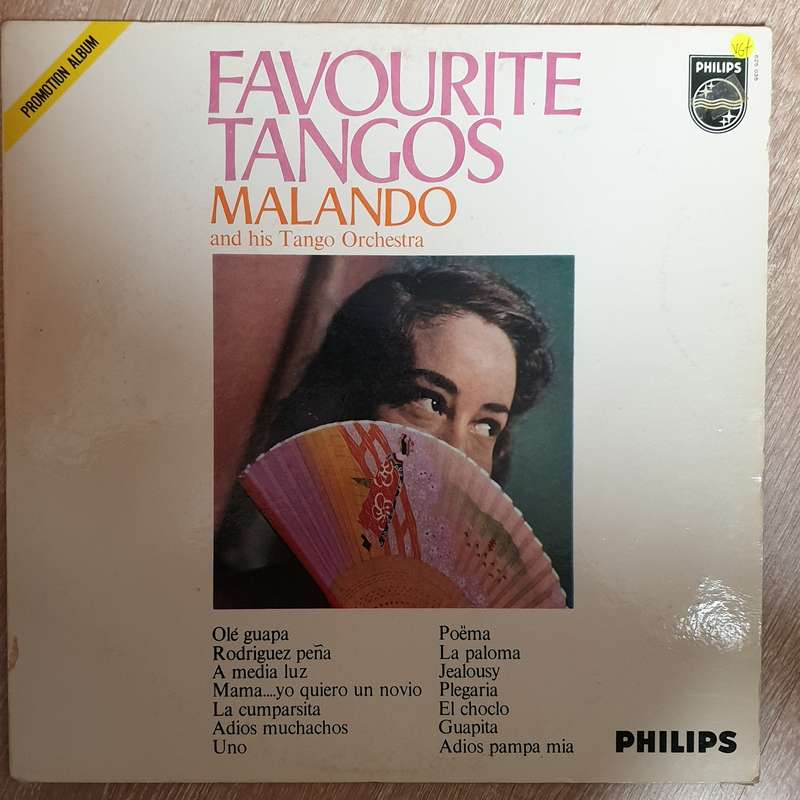 Malando And His Tango Orchestra  Favourite Tangos  -  Vinyl LP - Opened  - Very-Good+ Quali...