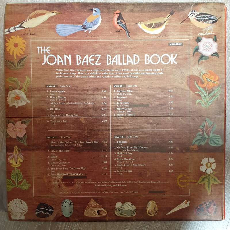 Joan Baez  The Joan Baez Ballad Book  -  Vinyl LP - Opened  - Very-Good+ Quality (VG+)