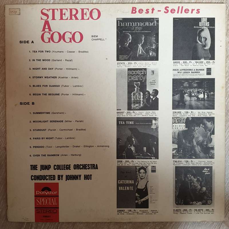 The Jump College Orchestra  Stereo A Gogo -  Vinyl LP - Opened  - Very-Good+ Quality (VG+)