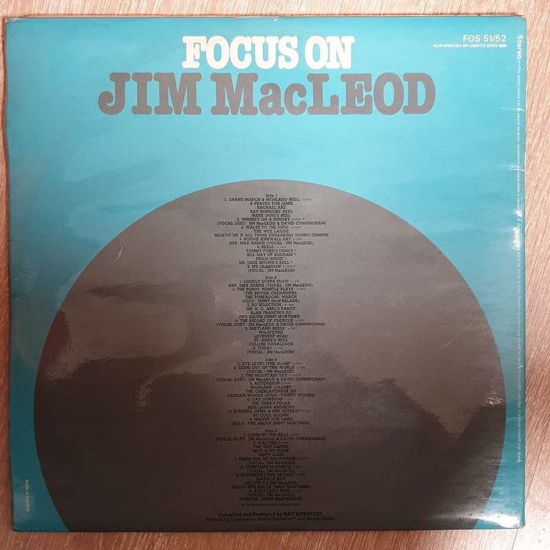 Jim MacLeod  Focus On Jim MacLeod -  Double Vinyl LP - Opened  - Very-Good+ Quality (VG+)