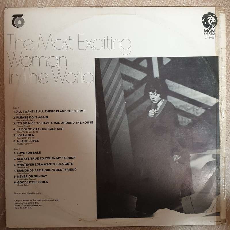 Eartha Kitt  The Most Exciting Woman In The World -  Vinyl LP - Opened  - Very-Good+ Qualit...