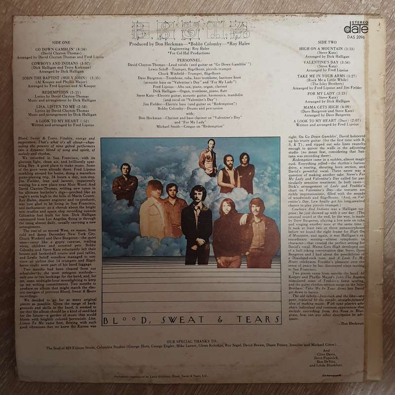 Blood, Sweat & Tears  B, S & T 4 -  Vinyl LP Record - Very-Good+ Quality (VG+)