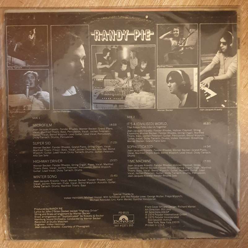 Randy Pie  Randy Pie-  Vinyl LP Record - Very-Good+ Quality (VG+)