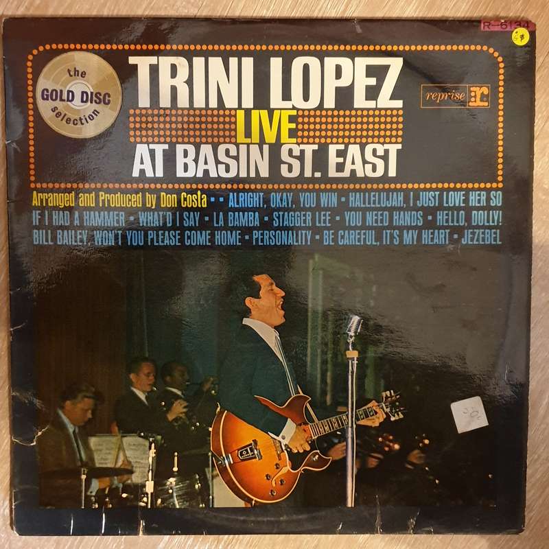 Trini Lopez  Live At Basin St. East  -  Vinyl LP Record - Opened  - Good Quality (G)