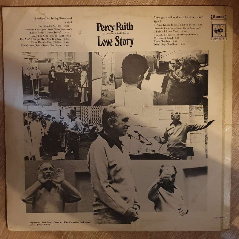 Percy Faith His Orchestra And Chorus  Love Story - Vinyl LP Record - Opened  - Very-Good Qu...
