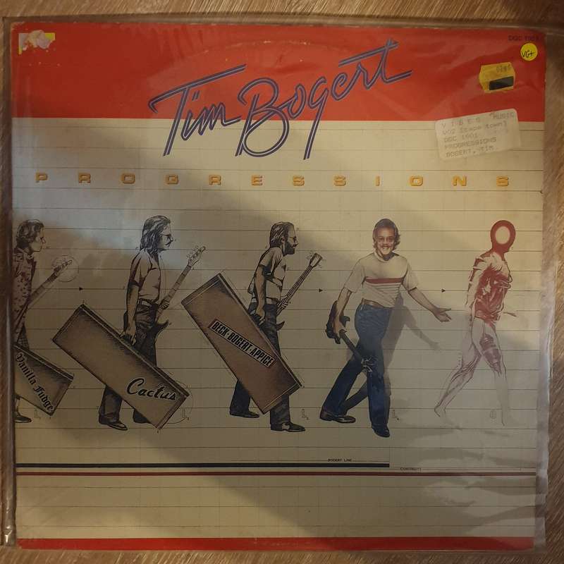 Tim Bogert  Progressions -  Vinyl LP Record - Very-Good+ Quality (VG+)