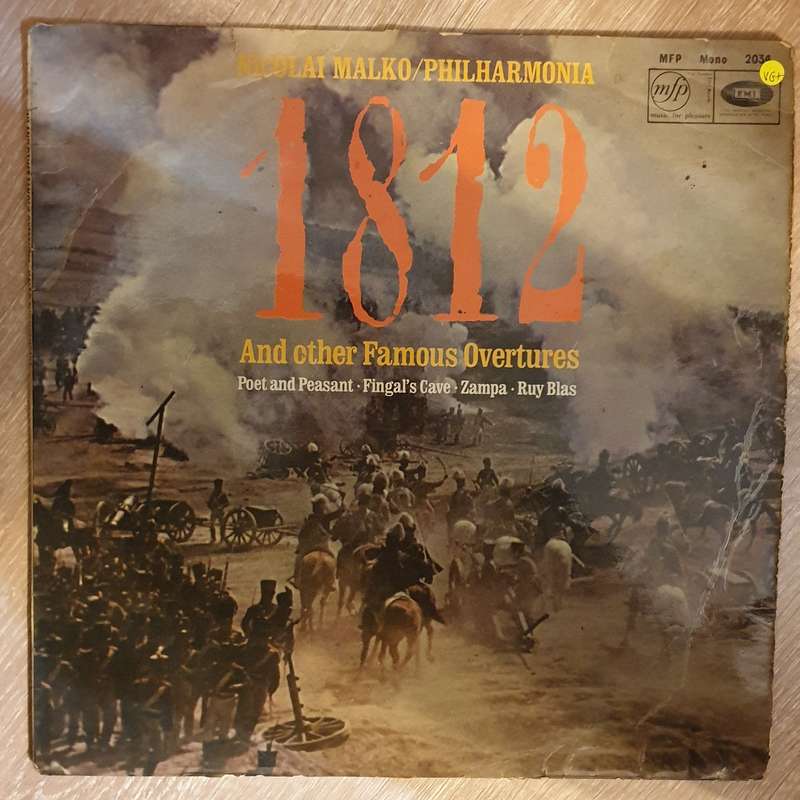 Nicolai Malko - Philharmonia  1812 And Other Famous Overtures -  Vinyl LP Record - Very-Goo...