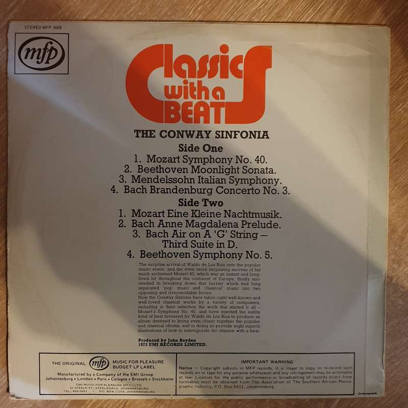 Classics With a Beat -  Vinyl LP Record - Very-Good+ Quality (VG+)